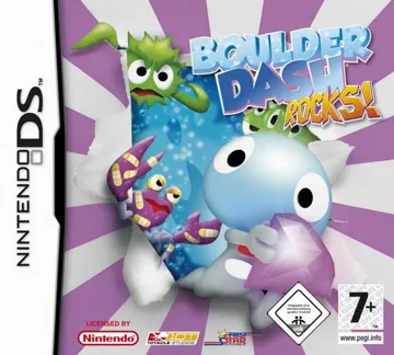 Boulder Dash - Rocks! (Europe) (En,Fr,De,Es,It) box cover front